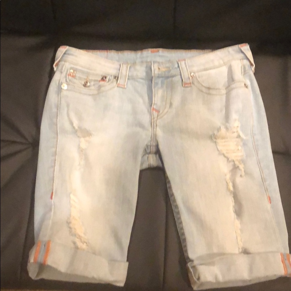 Knee length shorts